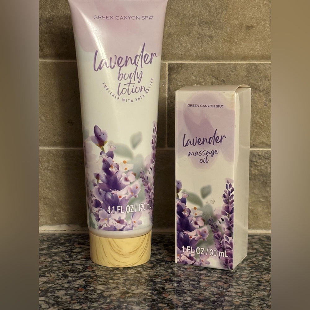 🆕 Lavender Body Lotion and Massage Oil Set